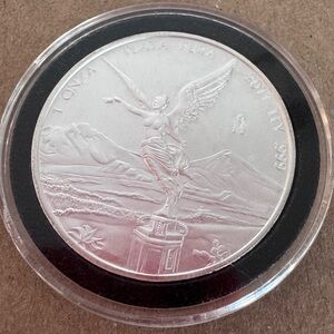 2011 Mo 1 Oz Onza Mexico Libertad Ley .999 Silver Plata Pura Mexican Coin
